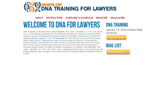 Desktop Screenshot of dnaforlawyers.com